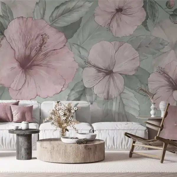 Wybór klientów Tapeta na ścianę - Calming Hibiscus