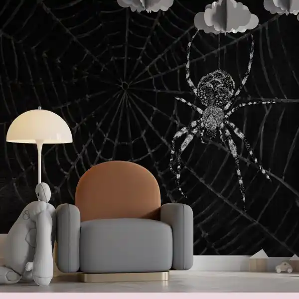 Bezpieczne zakupy Tapeta na ścianę - Spider Webscape