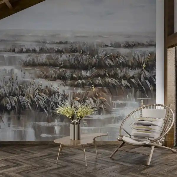 Tapeta na ścianę - FOGGY WETLANDS Cena promocyjna