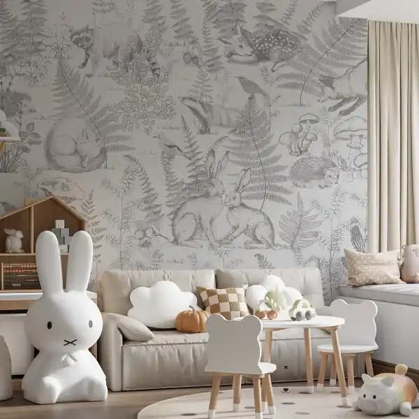 Zamów teraz Tapeta na ścianę - DRAWN ANIMALS