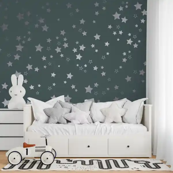 Srebrna Tapeta - SILVER STARS Oferta limitowana