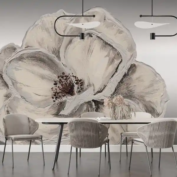 Szybka dostawa Srebrna Tapeta - BLOSSOM SHEEN