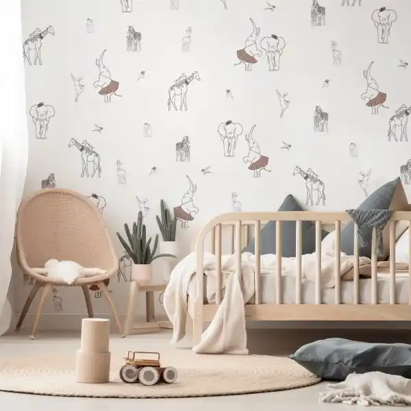 Tapeta na ścianę - Playful Safari Darmowy zwrot