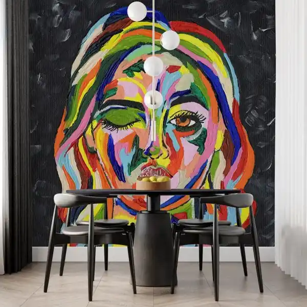 Tapeta na ścianę - Pop-art Girl Bezpieczne zakupy