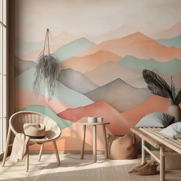 Zniżka Tapeta na ścianę - Colorful Horizons