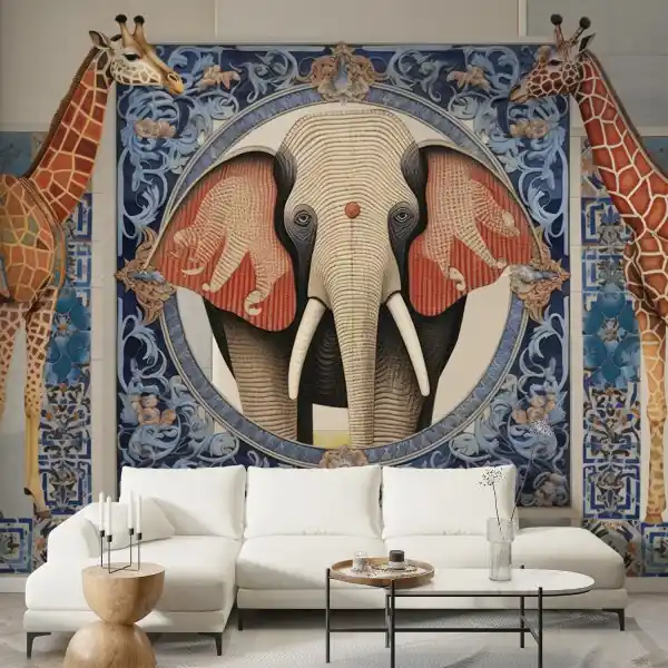 Ekspresowa dostawa Tapeta na ścianę - Surreal Safari