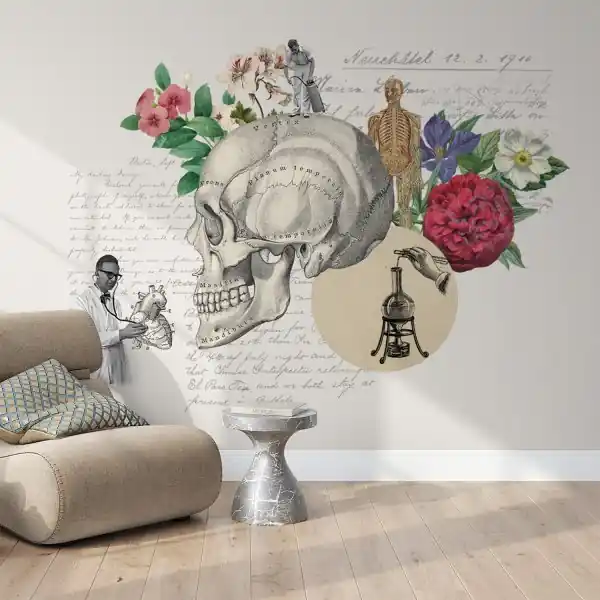 Kup online Tapeta na ścianę - Skull Garden