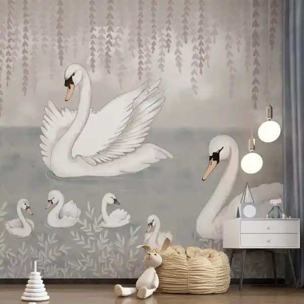 Tapeta na ścianę - Swan Lake Nie przegap