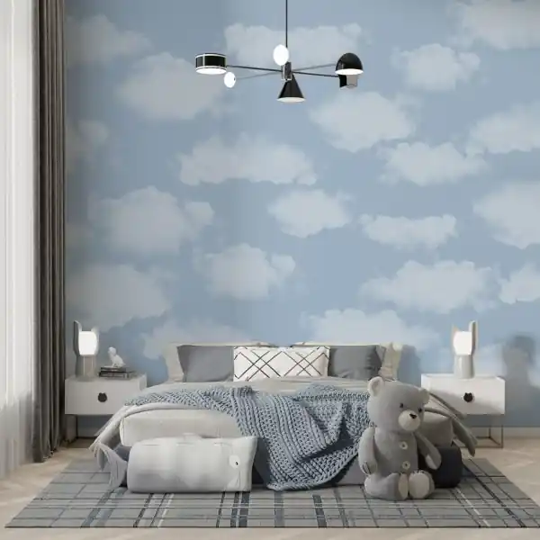 Dostępne od ręki Tapeta na ścianę - FURRY CLOUDS