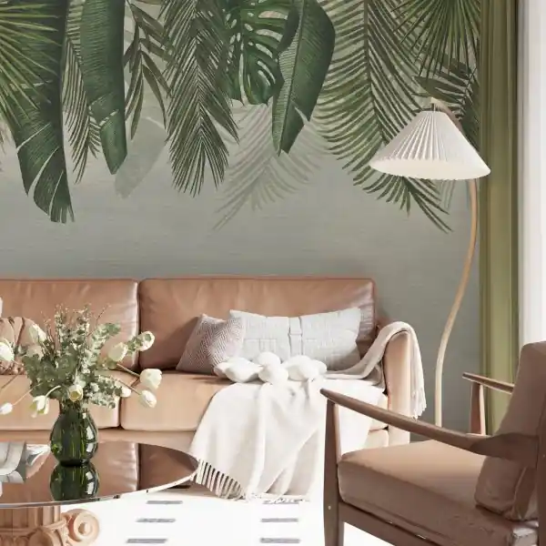 Tapeta na ścianę - FLORAL CHANDELIER Bezpieczna płatność