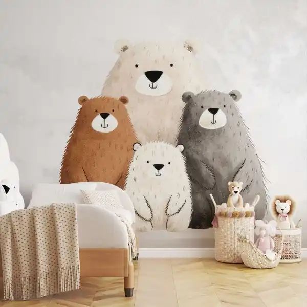 Oferta czasowa Tapeta na ścianę - TEDDY BEARS