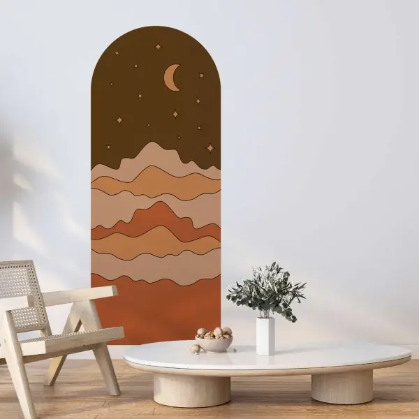 Wysoka jakość Tapeta łuk - RETRO DESERT MOON