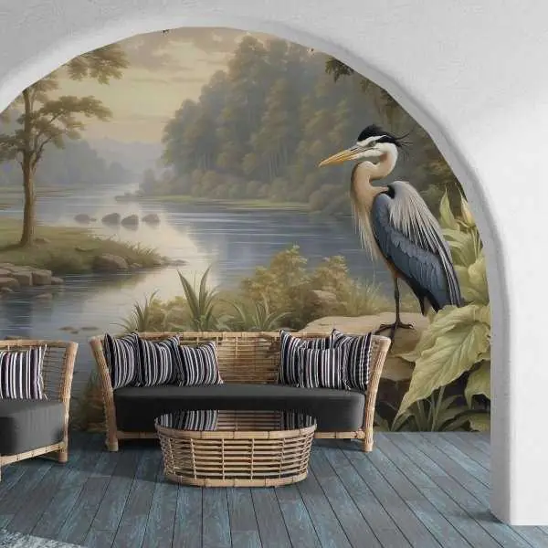 Tapeta na ścianę - MAJESTIC HERON Dostępne od ręki