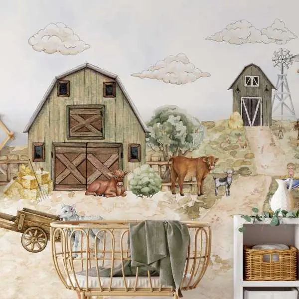 Tani Tapeta na ścianę - CLASSIC FARM