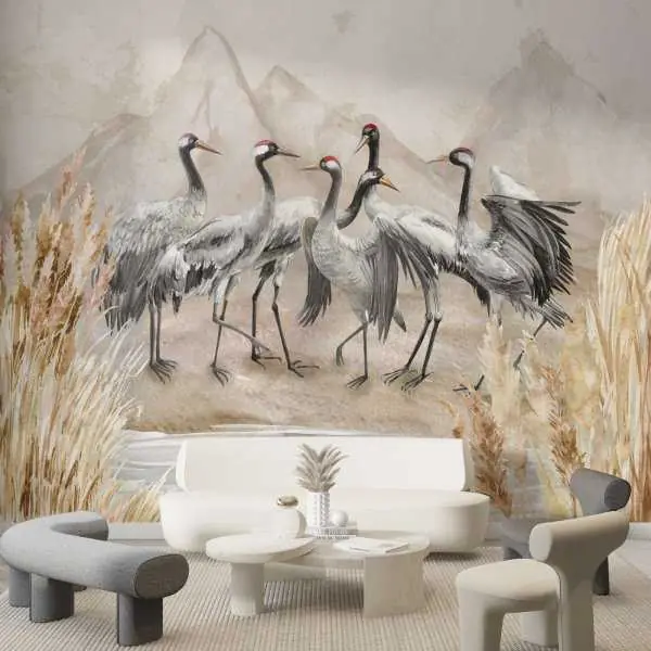 Taniej Tapeta na ścianę - Cranes Squad