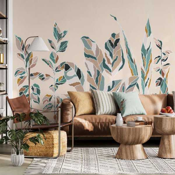 Darmowy zwrot Tapeta na ścianę - PLANTS OF ART