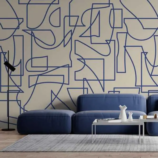 Ostatnie sztuki Tapeta na ścianę - SHAPES OF BLUE