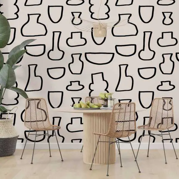 Sprawdź teraz Tapeta na ścianę - POTLERY CERAMICS