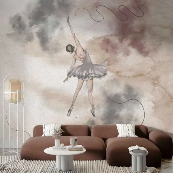 Darmowy zwrot Tapeta na ścianę - BALLERINA ART