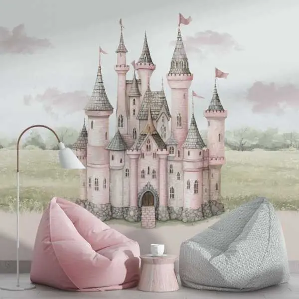 Tapeta na ścianę - PINK CASTLE Tani