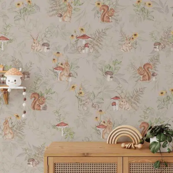 Ostatnie sztuki Tapeta na ścianę - MUSHROOMY