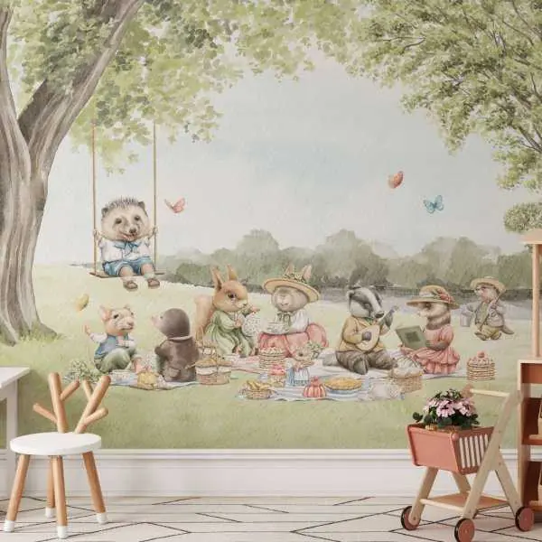 Promocja Tapeta na ścianę - FRIENDLY PICNIC