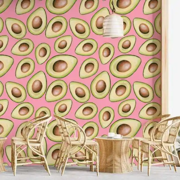 Tapeta na ścianę - PINK AVOCADO Nowy
