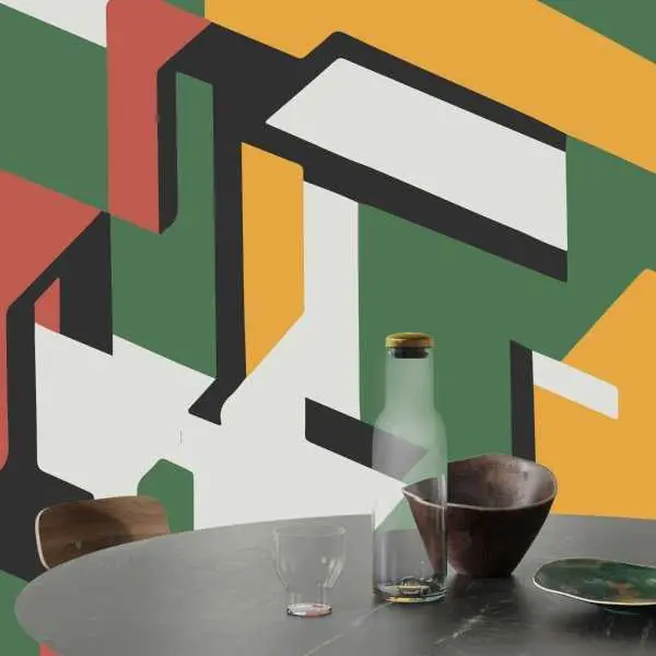 Dostępne od ręki Tapeta na ścianę - BAUHAUS GEOMETRY