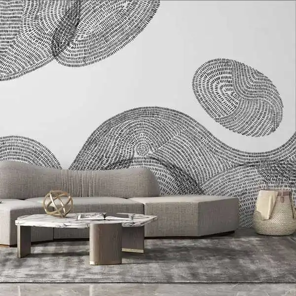 Kup online Tapeta na ścianę - STRIPING SHAPES