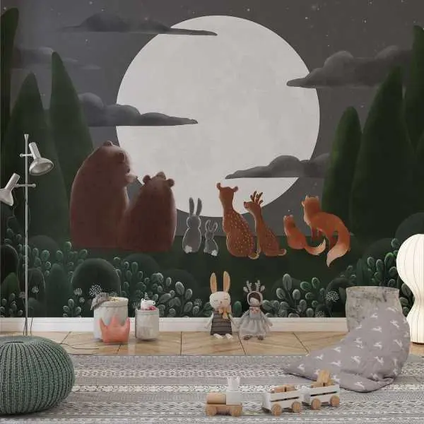 Nowy Tapeta na ścianę - NIGHT PICNIC