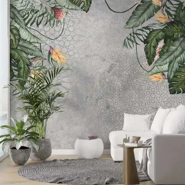 Kup teraz Tapeta na ścianę - TROPICAL CONCRETE