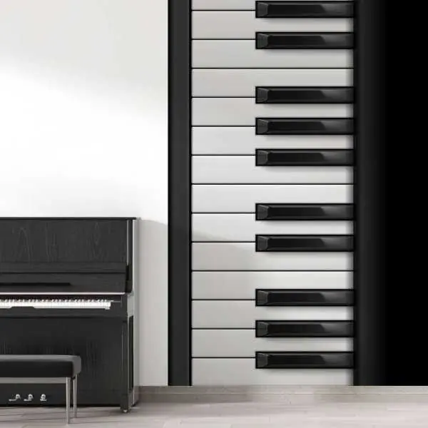 Bezpieczna płatność Tapeta na ścianę - PIANO KEYBOARD