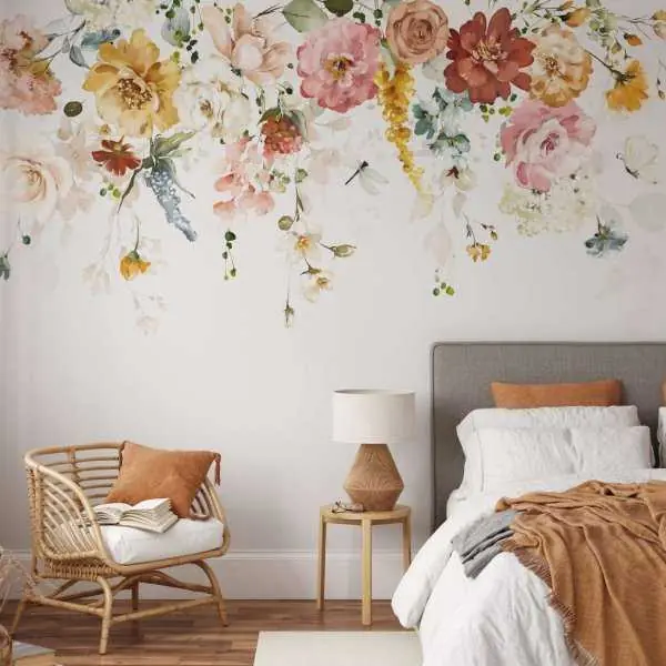 Zniżka Tapeta na ścianę - HANGING BOUQUET