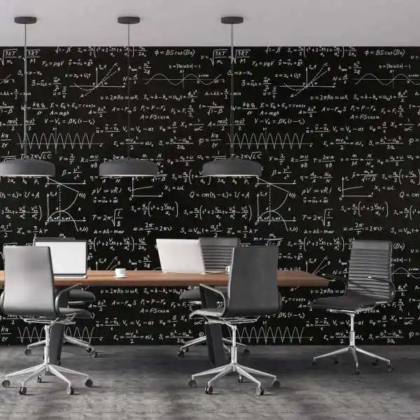 Tapeta na ścianę - BLACKBOARD MATH Niska cena