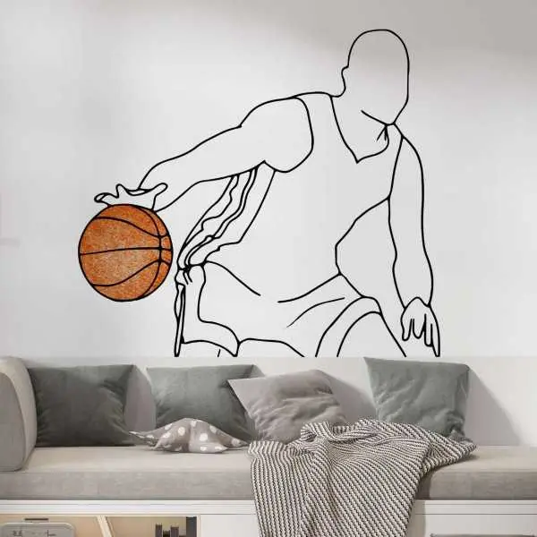 Tapeta na ścianę - BASKETBALL LINE ART Zamów teraz