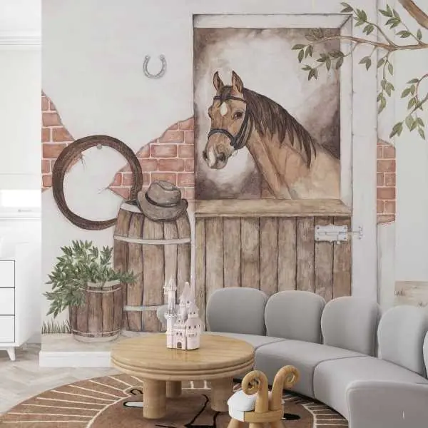 Tapeta na ścianę - VILLAGE HORSE Hit cenowy