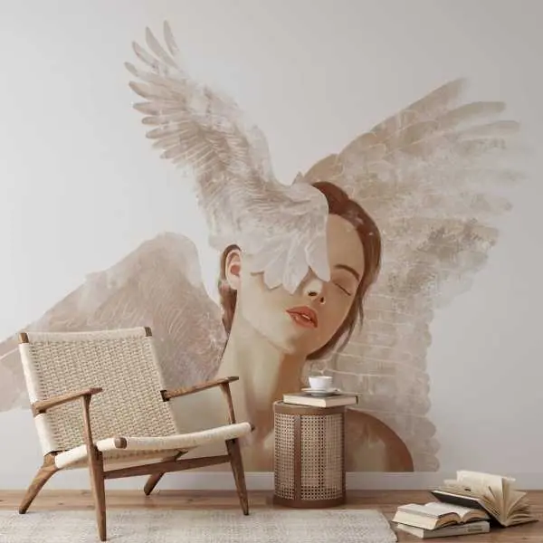 Darmowy zwrot Tapeta na ścianę - WINGS OF ART