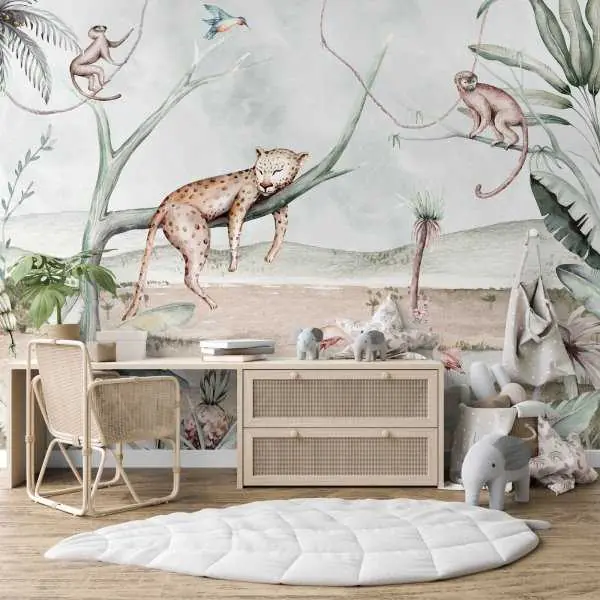 Oferta czasowa Tapeta na ścianę - SLEEPING CHEETAH