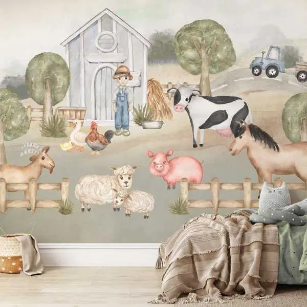 Zamów teraz Tapeta na ścianę - LOVELY FARM
