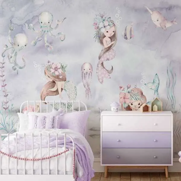 Sprawdź teraz Tapeta na ścianę - LAVENDER MERMAID