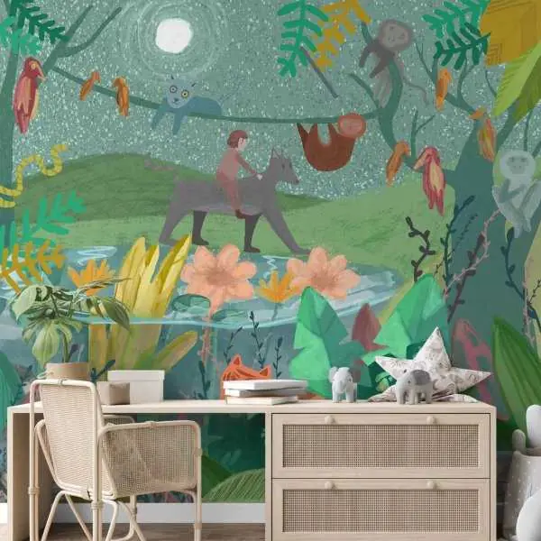 Tapeta na ścianę - JUNGLE WANDERLUST Niska cena