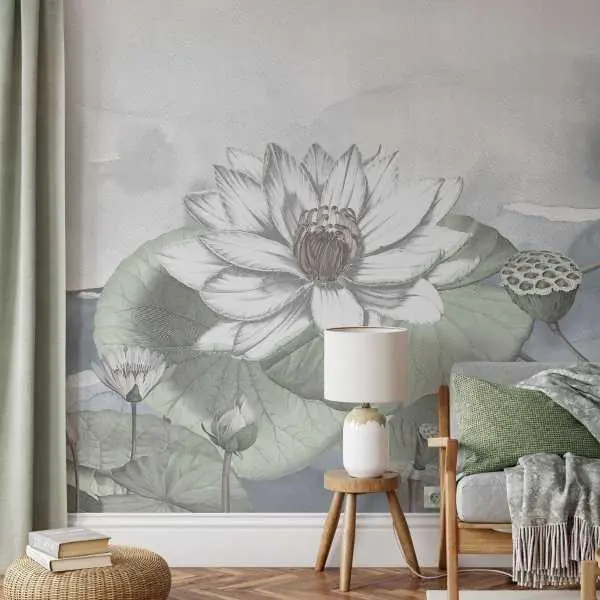 Tylko dziś Tapeta na ścianę - WATER LILY ART