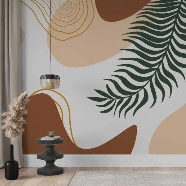 Tapeta na ścianę - LINE LEAF ART Popularny