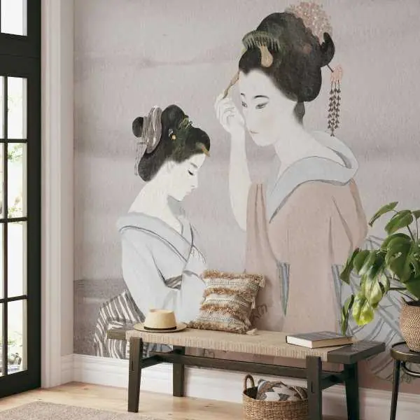 Kup online Tapeta na ścianę - KIMONO ART