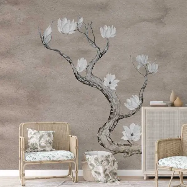 Do wyczerpania zapasów Tapeta na ścianę - BEIGE TREE