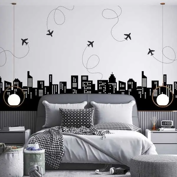 Oferta czasowa Tapeta dla dzieci - CITY PLANES
