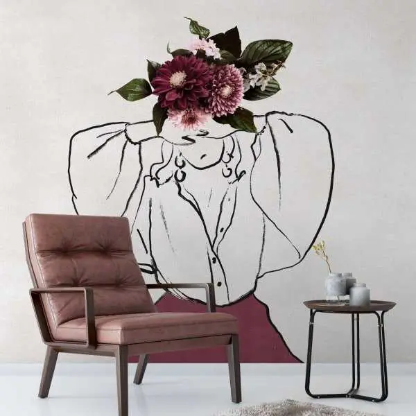 Tapeta na ścianę - FLORAL HEAD Dostępne od ręki