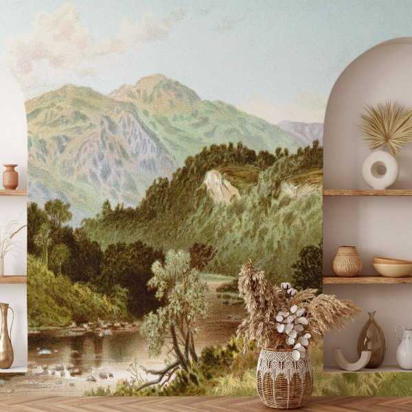 Tapeta na ścianę - VINTAGE LANDVIEW Łatwy zwrot