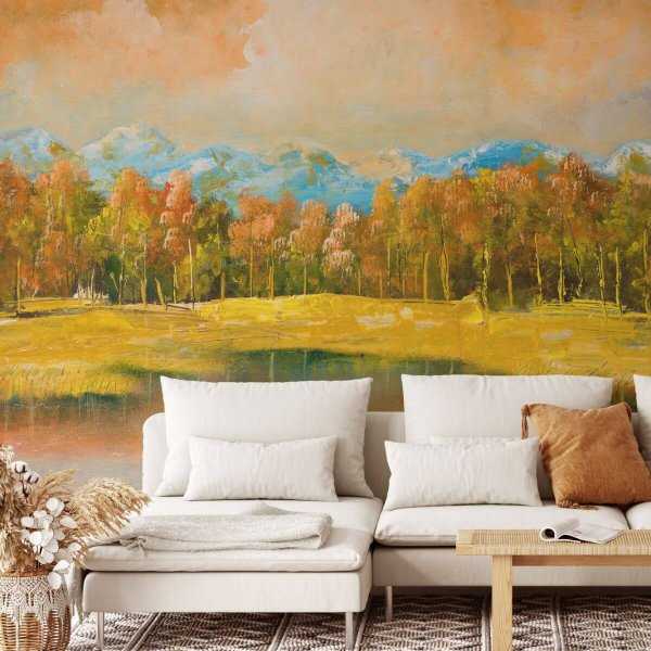 Ostatnie sztuki Tapeta na ścianę - GOLDEN LANDSCAPE