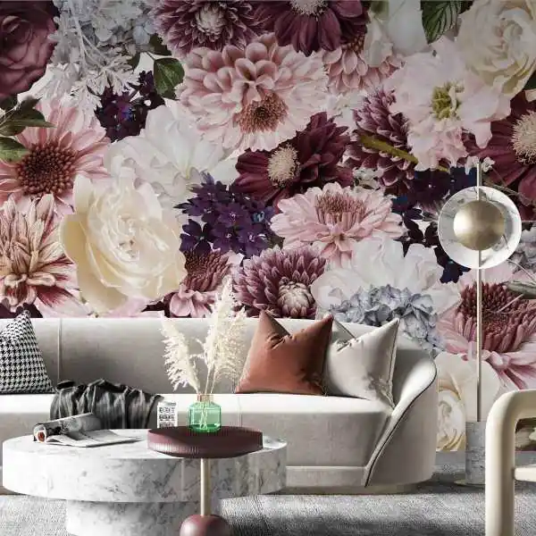 Tapeta na ścianę - FLOWERED MURAL Hit cenowy